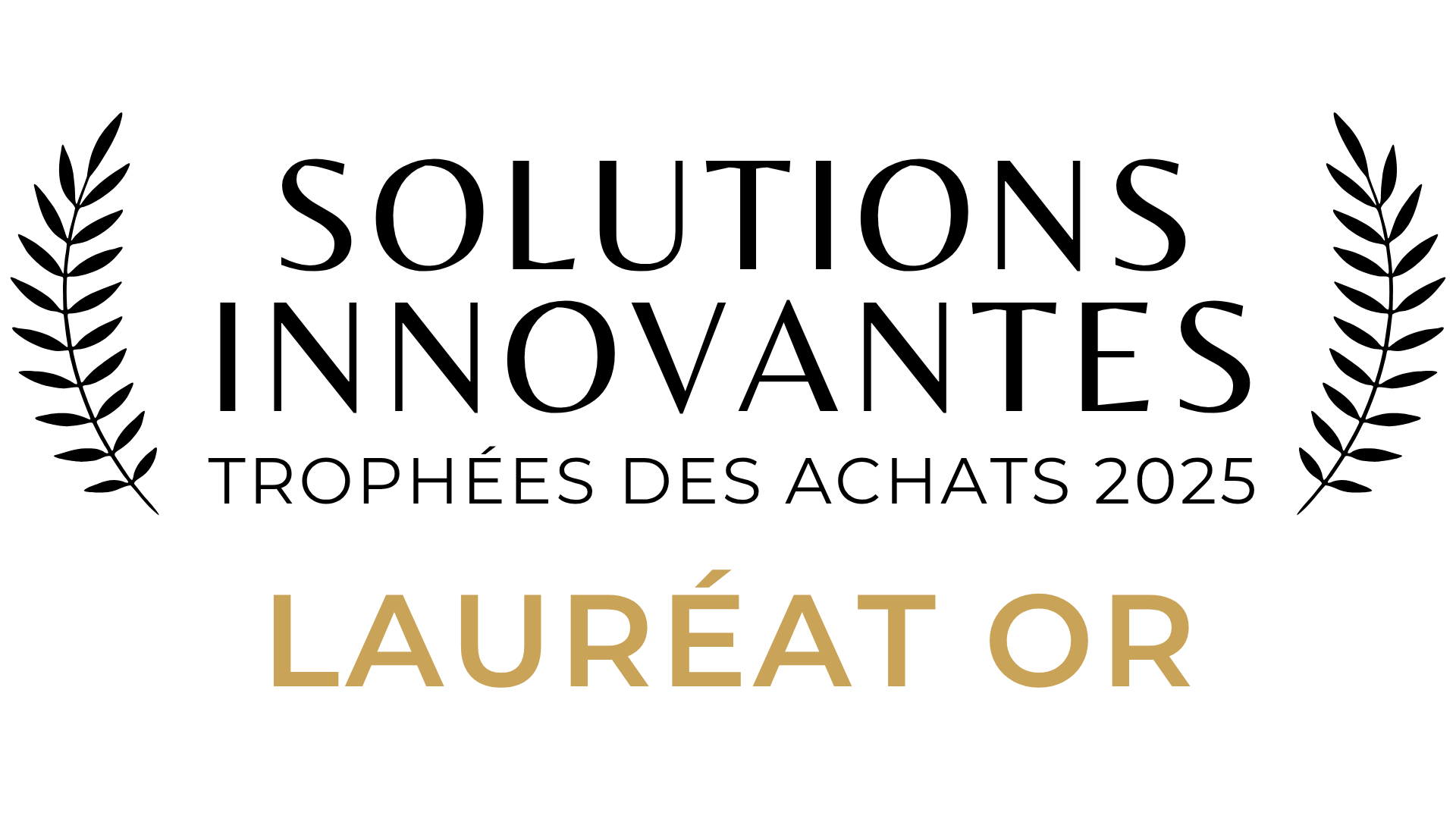 Lauréat Or, Solutions Innovantes, Trophées des Achats 2025